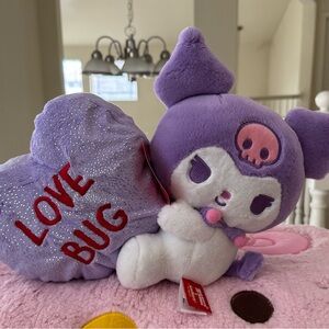 8” Kuromi Sweethearts Purple Plush